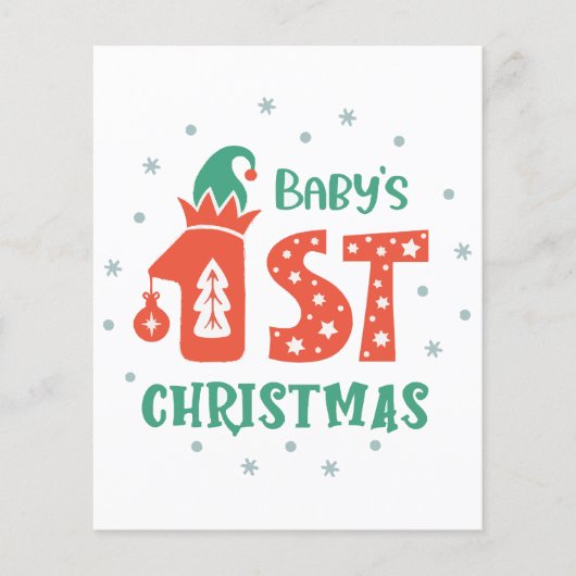 Papier Premier Noël de bébé  (Devant)