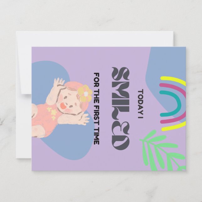 Papier Premier sourire de bébé  (Devant)