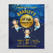 Papier Premier voyage autour du soleil anniversaire invit (Devant)