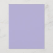 Papier Première communion lavande violet invitation budgé (Dos)