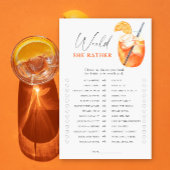 Papier Première douche nuptiale Spritz préférerait-elle j