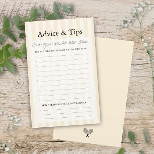 Papier Preppy Yellow Bucket List Conseil Baby shower jeu