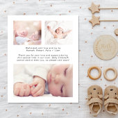 Papier Présentation du Faire-part de naissance de photos 