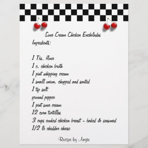 Papier Prêt à aller Recette Crème aigre Enchiladas au pou