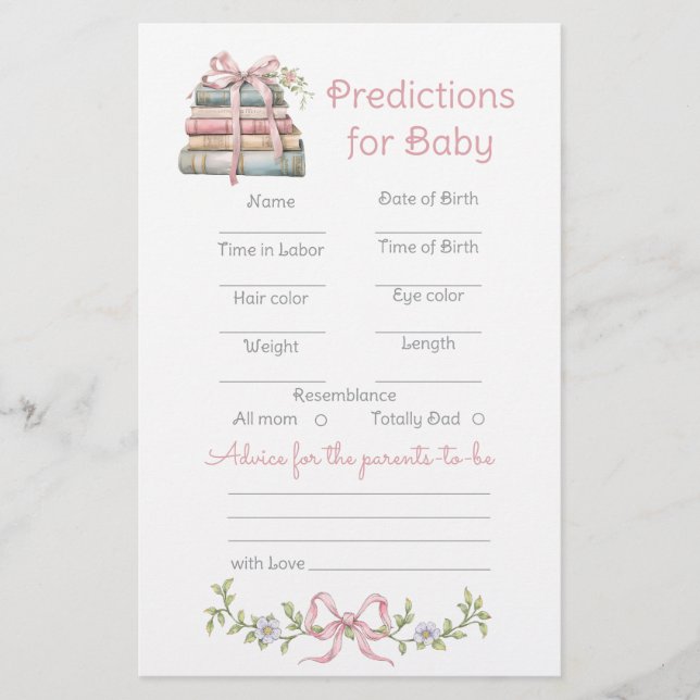 Papier Prévisions pour le livre de contes fleur sauvage d (Devant)