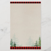 Papier Prier rouge de bûcheron pour bébé (Dos)