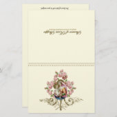 Papier Prière de communion spirituelle de la Vierge catho (Devant / Derrière)