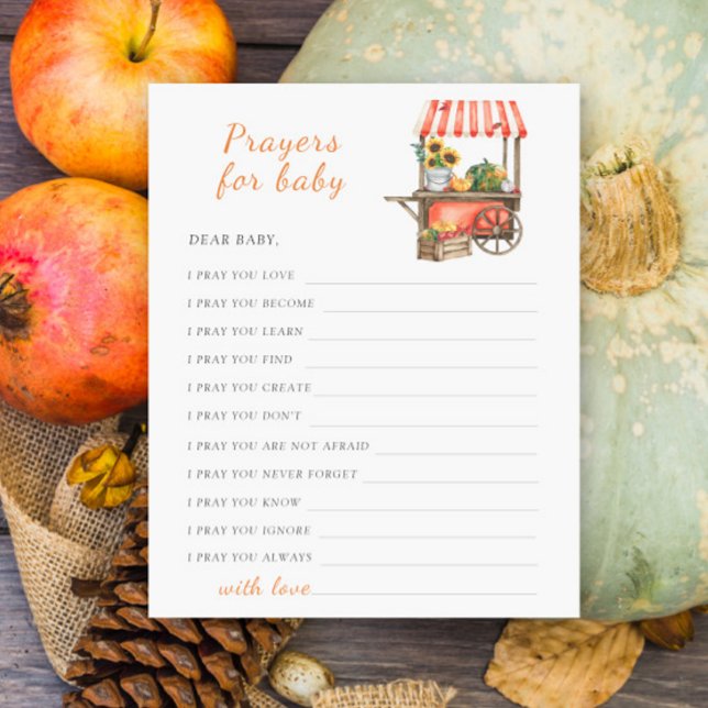 Papier Prières baby showers citrouilles pour bébé (Créateur téléchargé)