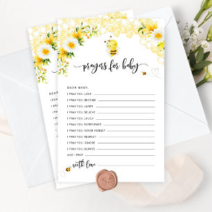 Papier Prières d'abeilles florales pour le bébé