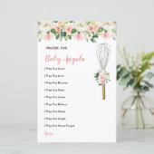 Papier Prières de fleurs roses pour la végétation de bébé (Debout devant)