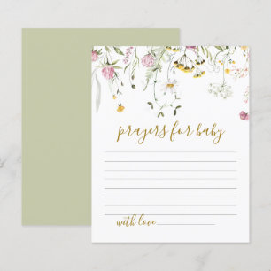 Papier Prières pour Fleurs sauvages Baby showers