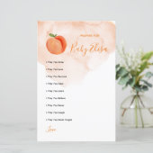 Papier Prières Sweet Little Peach pour Baby Game (Debout devant)