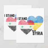 Papier Priez pour la Syrie (Devant / Derrière)