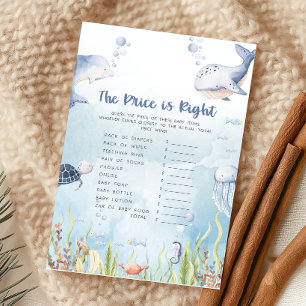 Papier Prince bleu sous la mer de douche a raison jeu