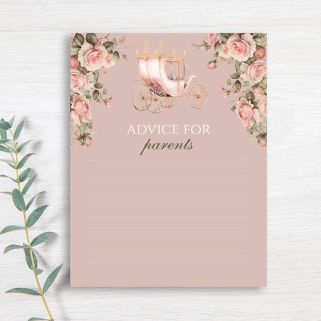 Papier Princess Carriage Roses Vintages Conseils aux pare (Créateur téléchargé)