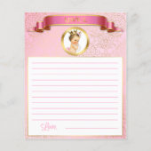 Papier Princess Pink Gold Conseils Jeux de prévision (Dos)