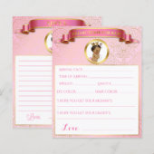 Papier Princess Pink Gold Jeux africains américains (Devant / Derrière)