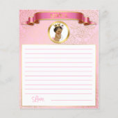 Papier Princess Pink Gold Jeux africains américains (Dos)