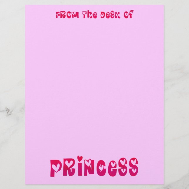 Papier Princesse de coeur (Devant)