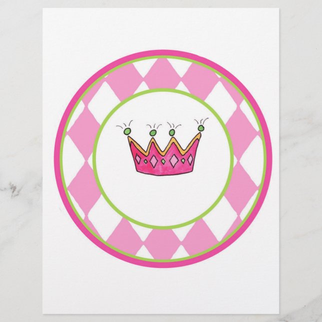 Papier Princesse personnalisée (Devant)