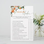 Papier Principale serrez les agrumes sur ou sous le jeu d (Debout devant)