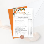 Papier Principale serrez les agrumes sur ou sous le jeu d