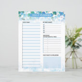 Papier Printable Daily Planner Template (Debout devant)
