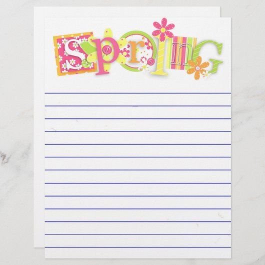 Papier Printemps (Devant / Derrière)