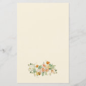 Papier Printemps Floral Baby shower Maman Ou Papa Jeu (Dos)