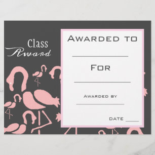 Papier Prix de classe animaux flamands mignons