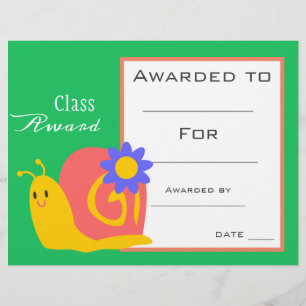 Papier Prix de classe certificat pour enfants mignons en 