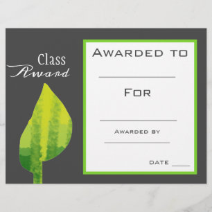 Papier Prix de classe sciences plante sujet étudiant
