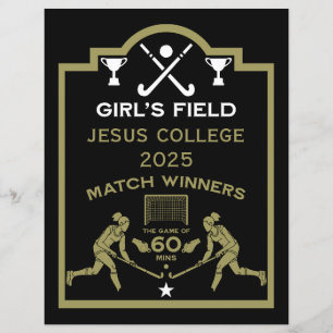 Papier Prix de hockey sur gazon féminin