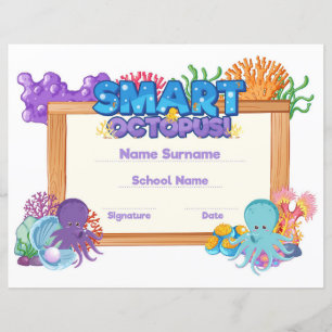 Papier Prix du certificat intelligent pour enfants