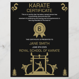Papier Prix Karaté