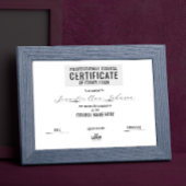 Papier Prix minimum de certificat noir noir monochrome