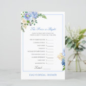 Papier Prix modifiable est la bonne Fête des mariées jeu (Debout devant)