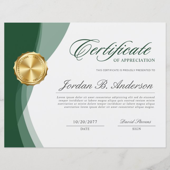Papier Prix Soft Green Wave Professional (Devant)