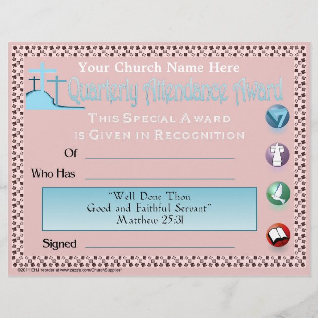 Papier Prix trimestriel de participation (Devant)