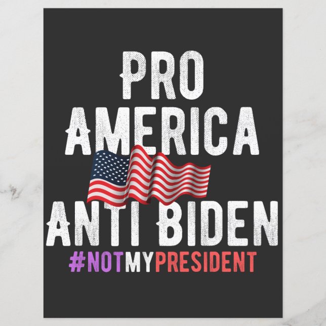 PAPIER PRO AMÉRIQUE ANTI BIDEN (Devant)