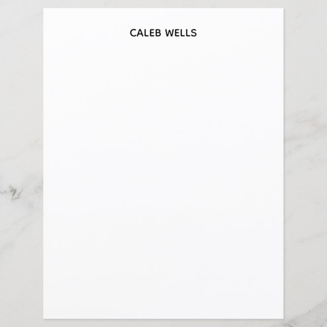 Papier Profession simple blanc attrayant (Devant)