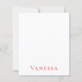 Papier Professional classical font own name custom red (Devant)
