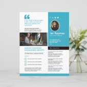 Papier Professional Speaker One Sheet Template (Debout devant)