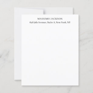 Papier Professionnel élégant moderne minimaliste ajouter