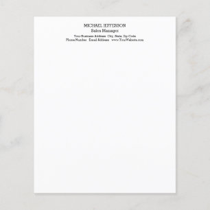 Papier Professionnel minimaliste classique simple