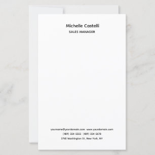 Papier Professionnel Unique Classique Simple
