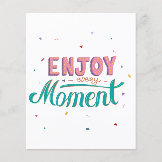 Papier Profitez de chaque moment (Devant)