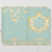 Papier Prog Mariage Georgiana (Marie Antoinette Blue) (Devant / Derrière)