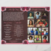 Papier Programa Celebración de la Vida Rose Gold / Cafe (Dos)