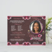 Papier Programa Celebración de la Vida Rose Gold / Cafe (Debout devant)